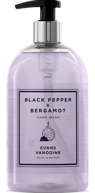 Evans Black Pepper & Bergamot Hand Wash - Case of 6x500ml
